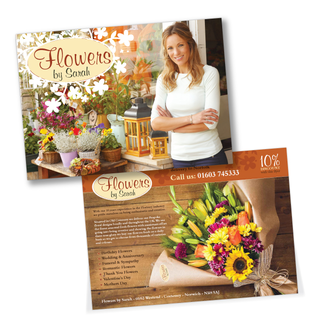 A6 double sided flyer design